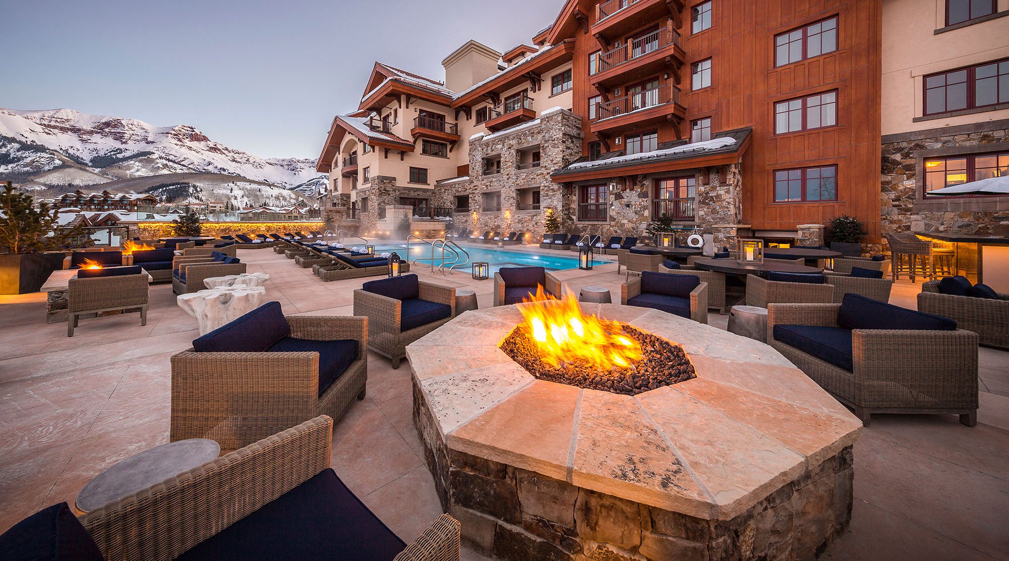 Madeline Hotel And Residences An Auberge Resorts CollectionAlpine   Pool And Firepit Cropped 