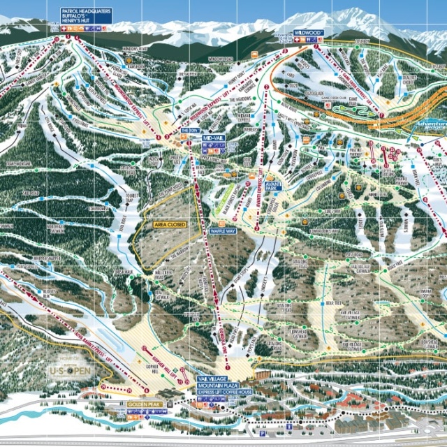 vail front side trail map Alpine Adventures Luxury Ski Vacation Travel Booking