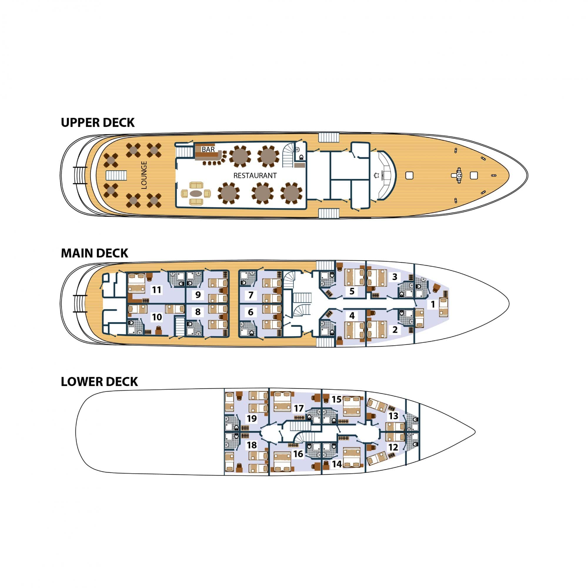 MS Karisma Deck Plan